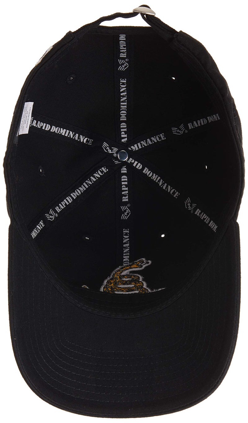 Rapid Dominance Relaxed Graphic Cap, Gadsden Flag, Black - Image 2